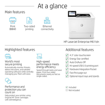 HP LaserJet Enterprise M611dn