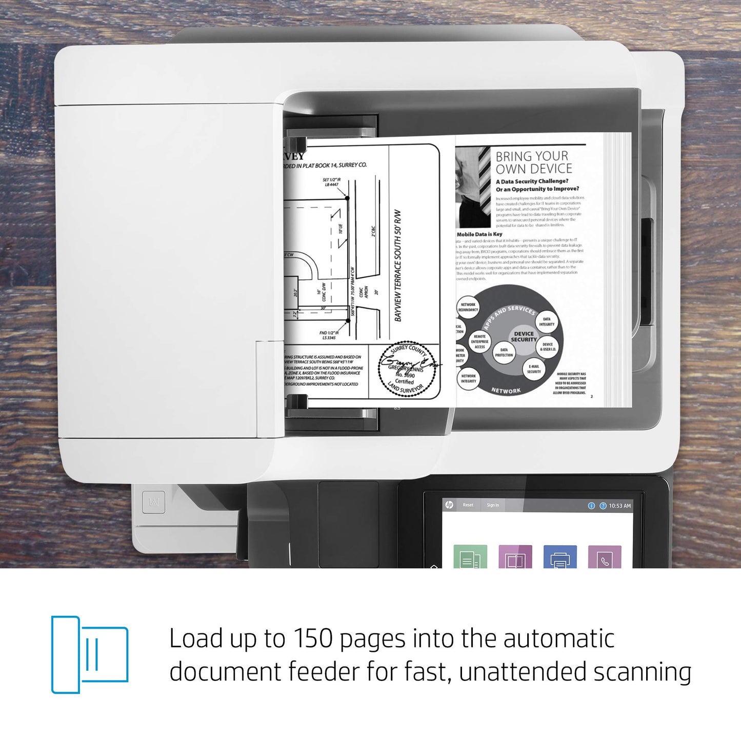 
HP LaserJet Enterprise MFP M635z