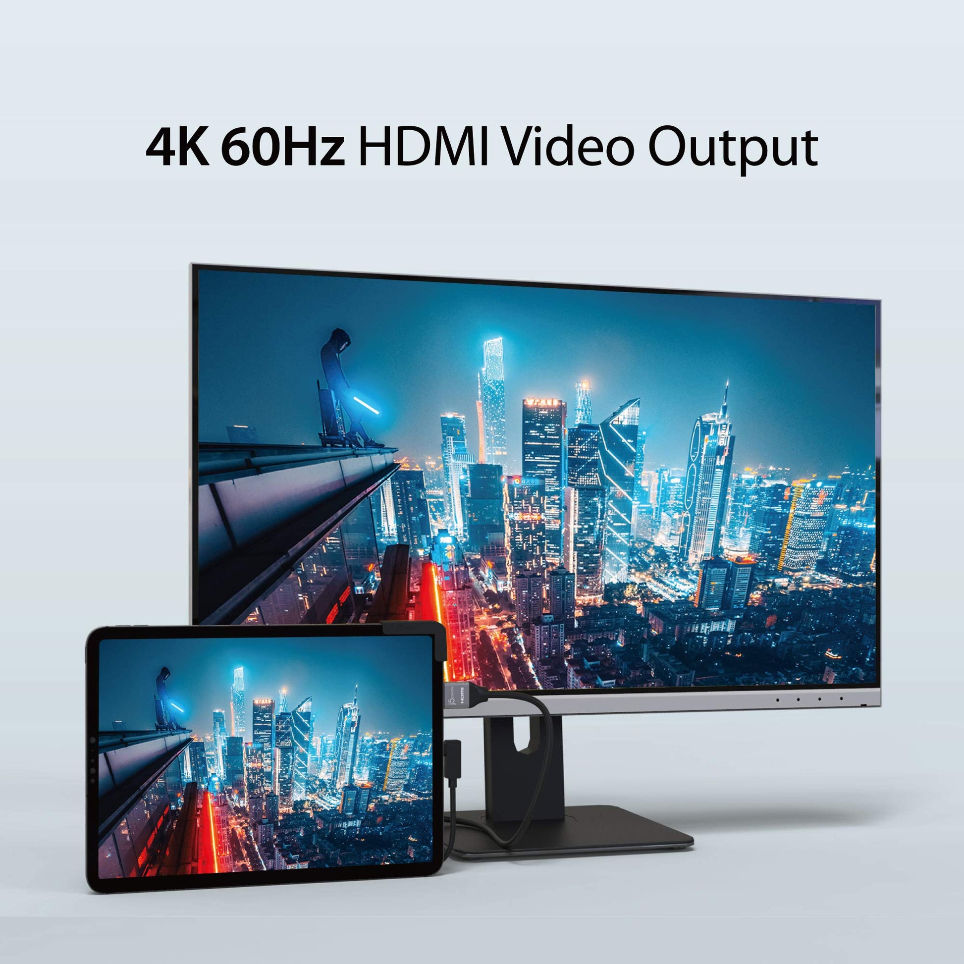 
j5create USB-C™ to 4K 60 Hz HDMI™ Travel Dock for iPad Pro® (JCD612)
