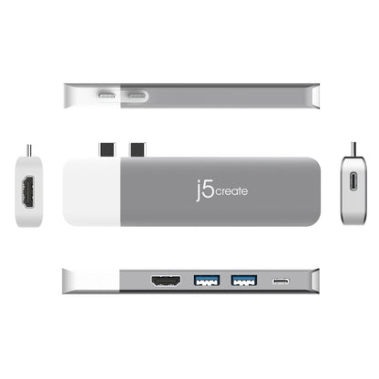 j5create ULTRADRIVE Kit USB-C™ Dual-Display Modular Dock 8 in 1 (JCD387)