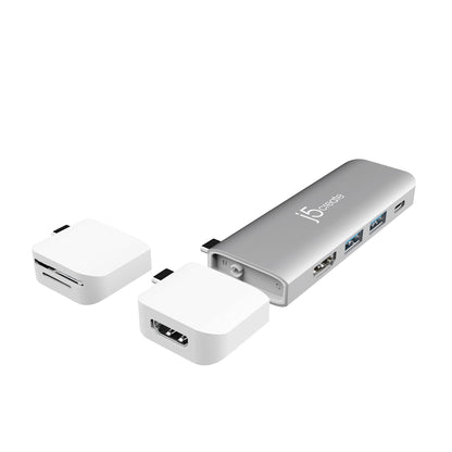 j5create ULTRADRIVE Kit USB-C™ Dual-Display Modular Dock 8 in 1 (JCD387)