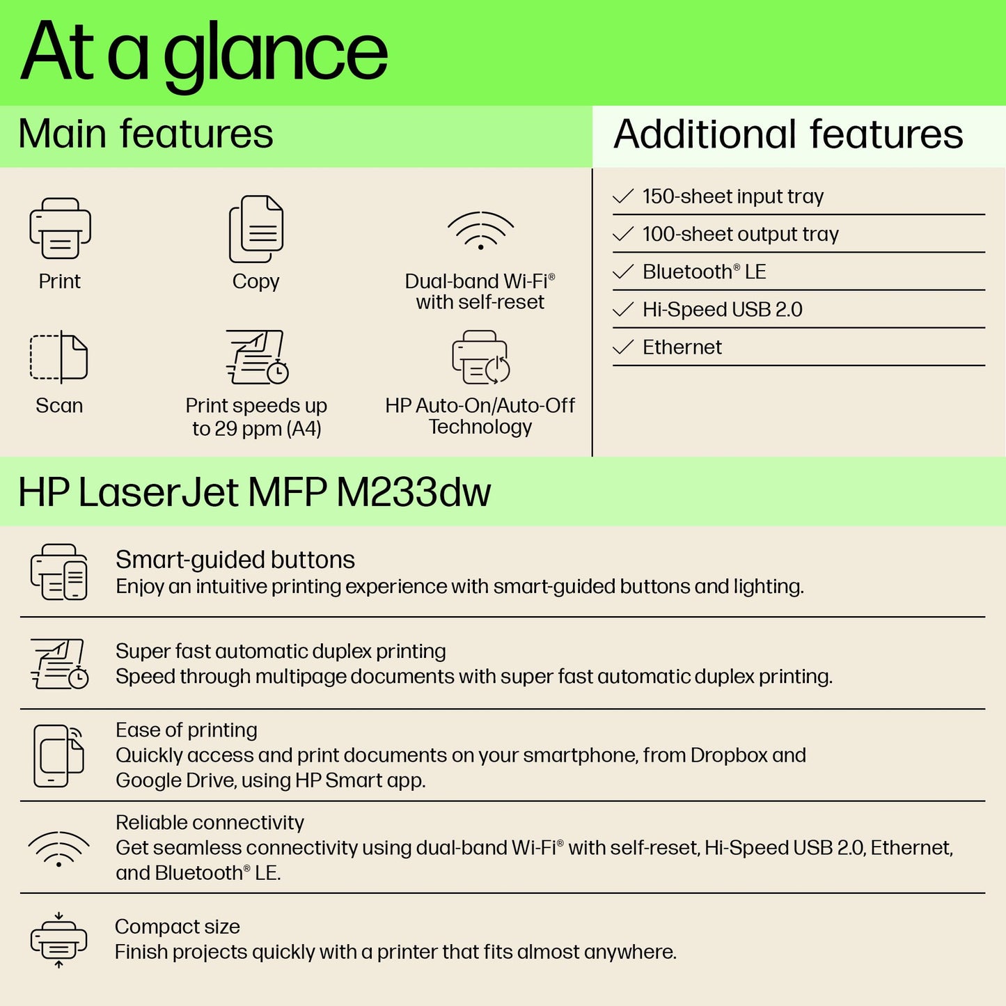 
HP LaserJet MFP M233dw