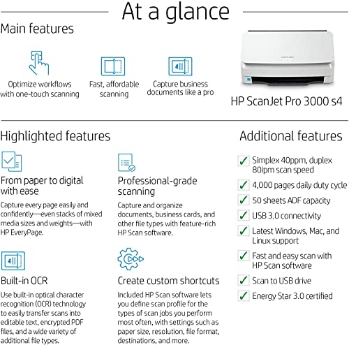 
HP ScanJet Pro 3000 S4