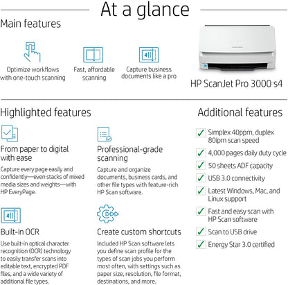 HP ScanJet Pro 3000 S4