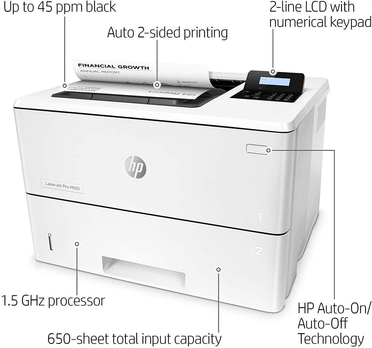 
HP LaserJet Pro M501dn
