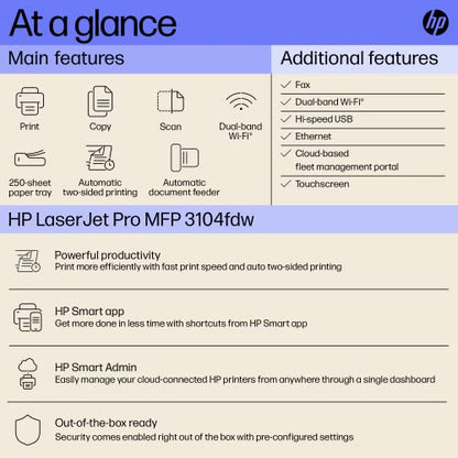 HP LaserJet Pro MFP 3104fdw