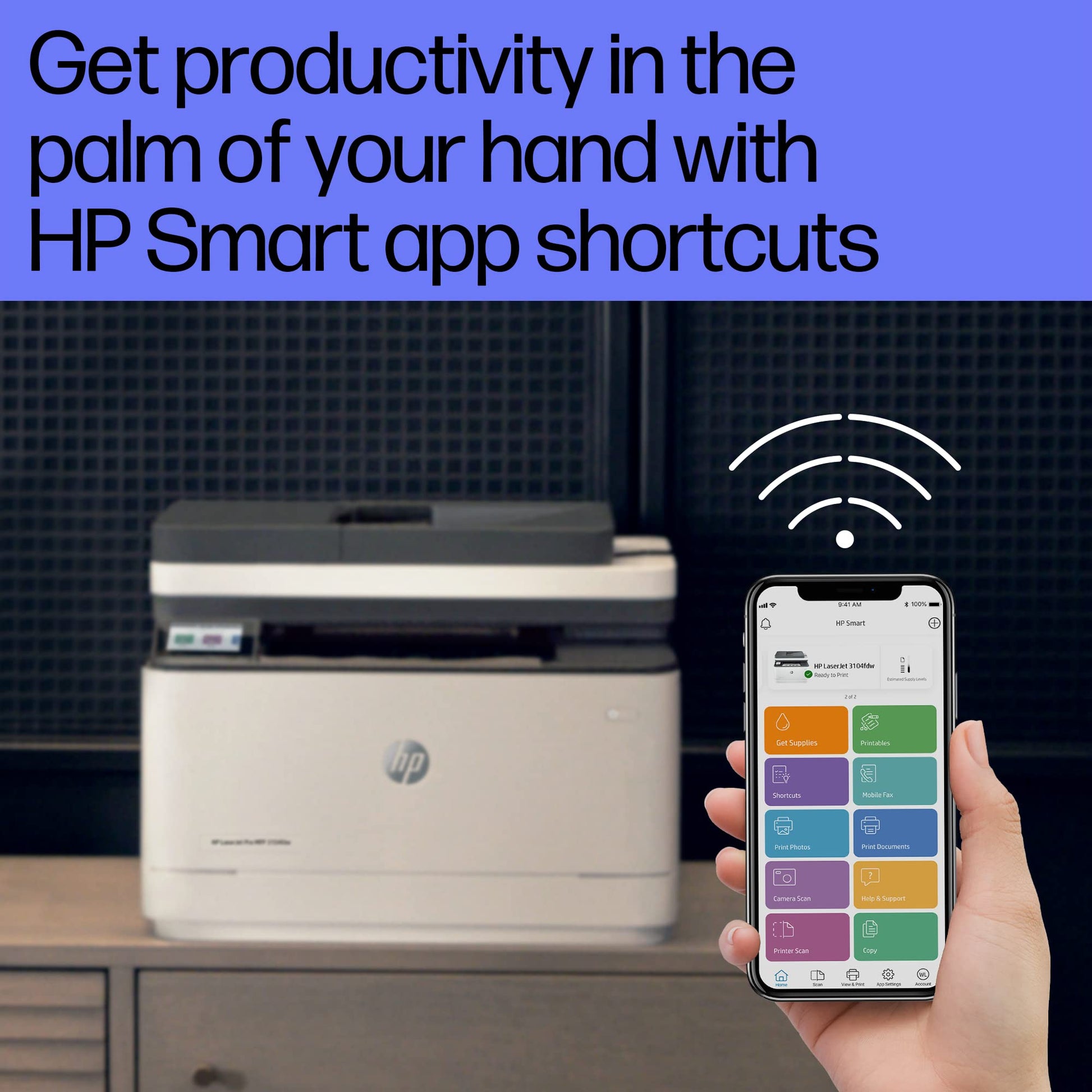 
HP LaserJet Pro MFP 3104fdw
