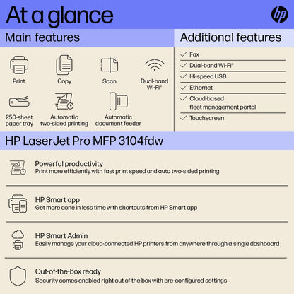 HP LaserJet Pro MFP 3104fdw
