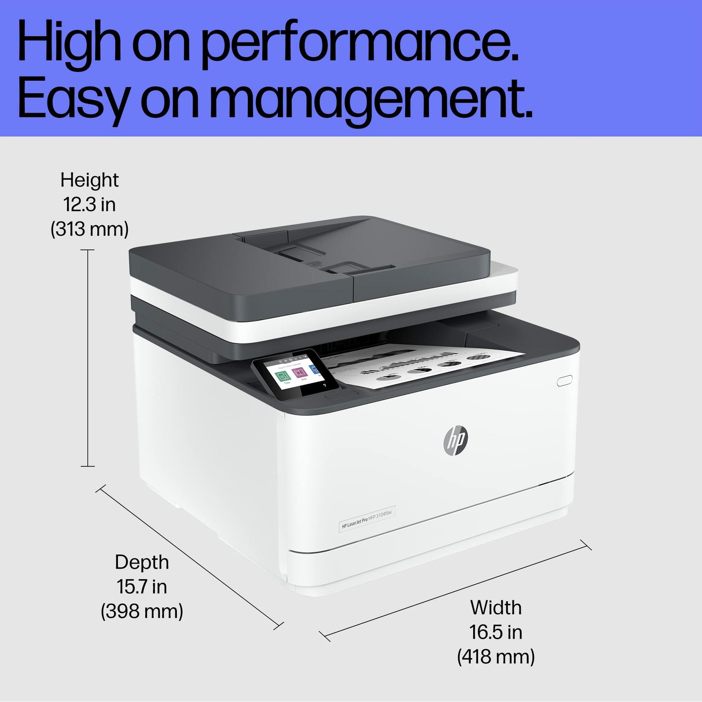 
HP LaserJet Pro MFP 3104fdw