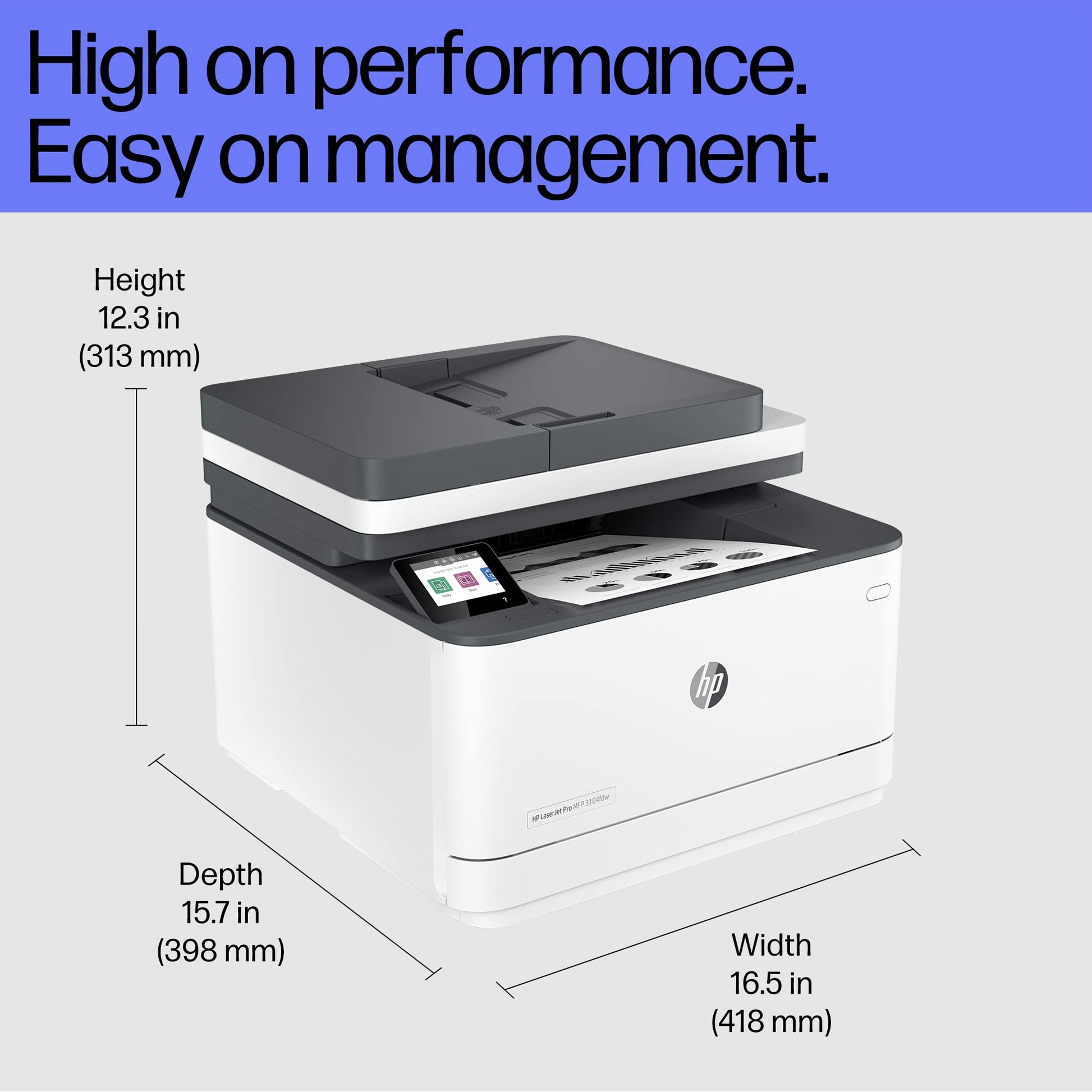 
HP LaserJet Pro MFP 3104fdw