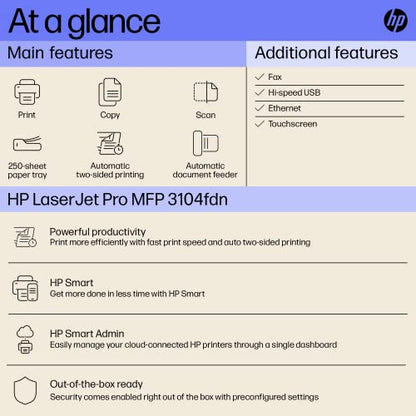 HP LaserJet Pro MFP 3104fdn