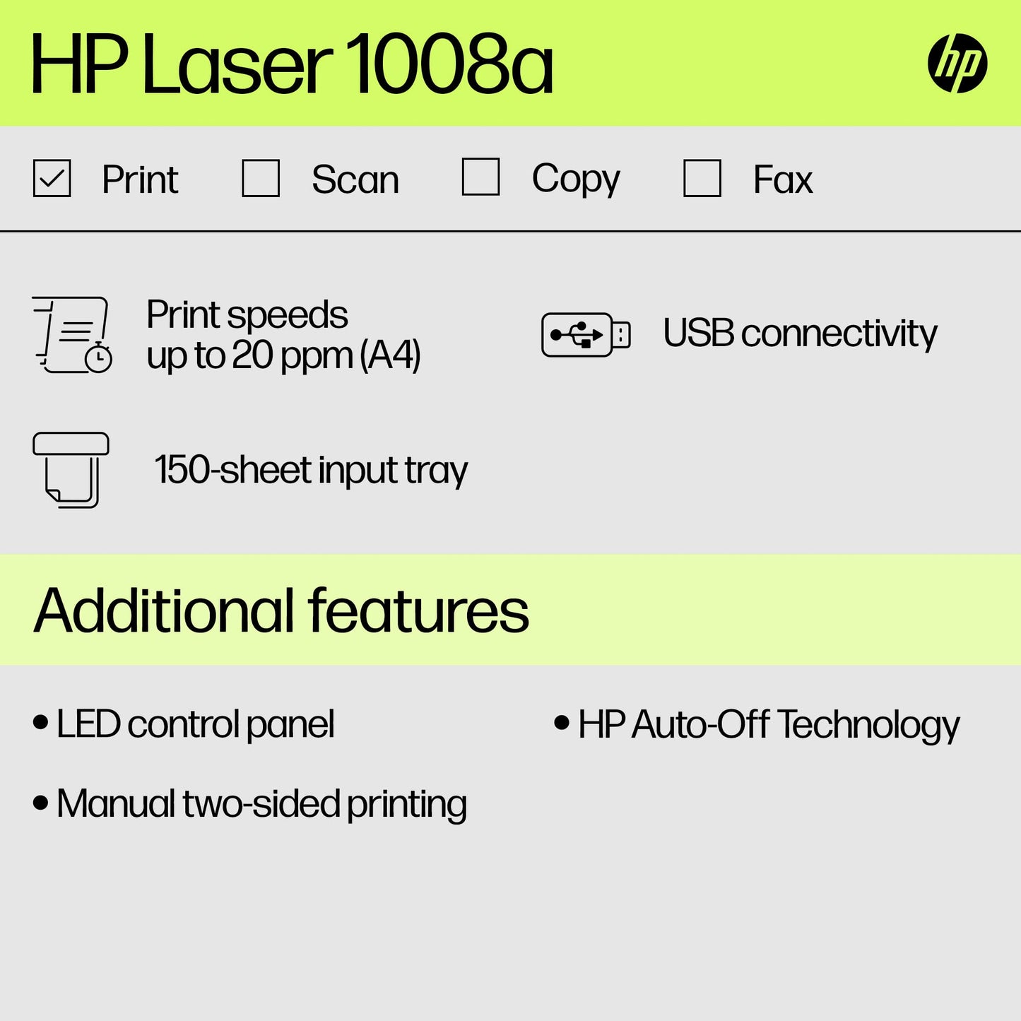 
HP LaserJet 1008a