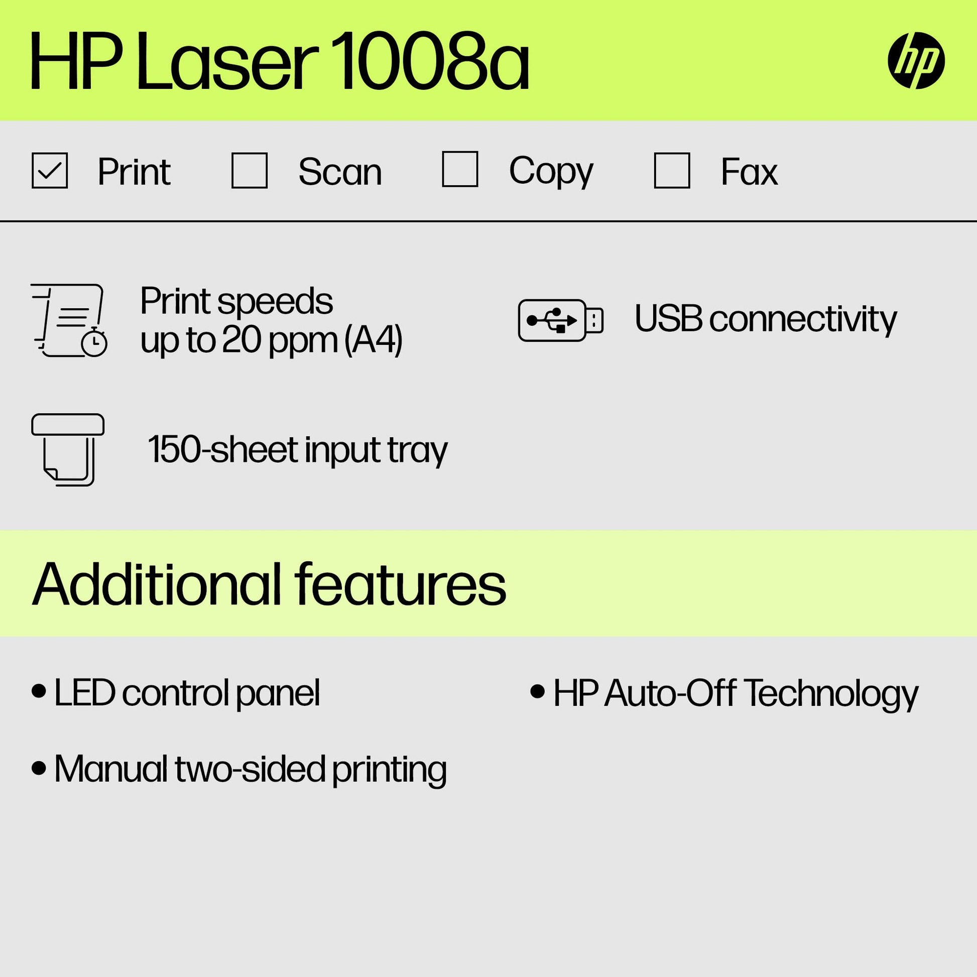 
HP LaserJet 1008a