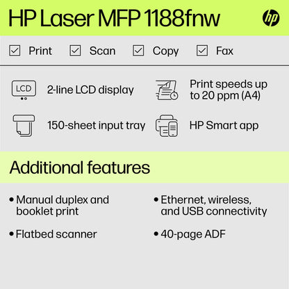 HP LaserJet MFP 1188fnw