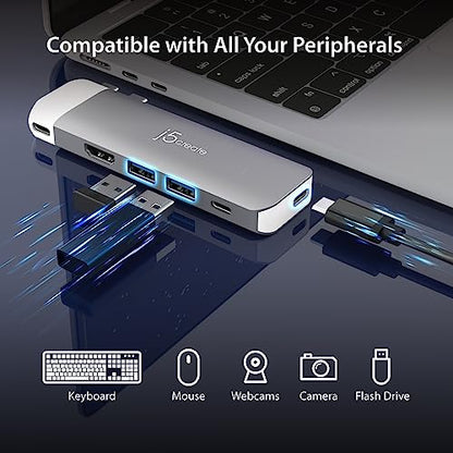j5create USB-C 6K Premium Hub (JCD394)