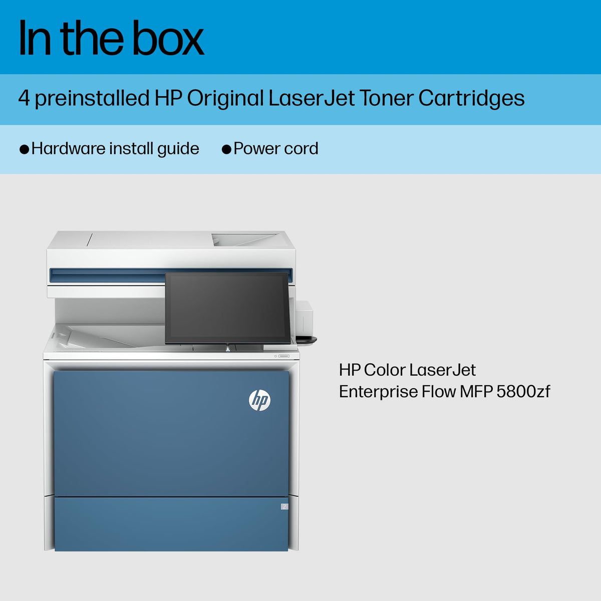 
HP Color LaserJet Enterprise Flow MFP 5800zf