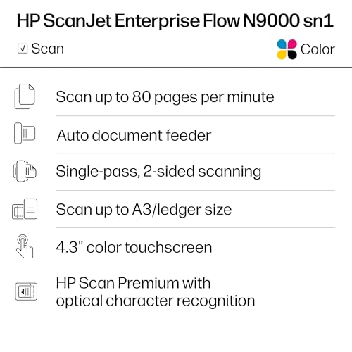 
HP ScanJet Enterprise Flow N9000 Sn1