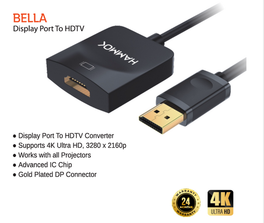 
Hammok Bella Display Port to Hdmi