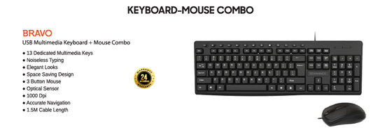 
Hammok Bravo Usb Multimedia Keyboard Mouse