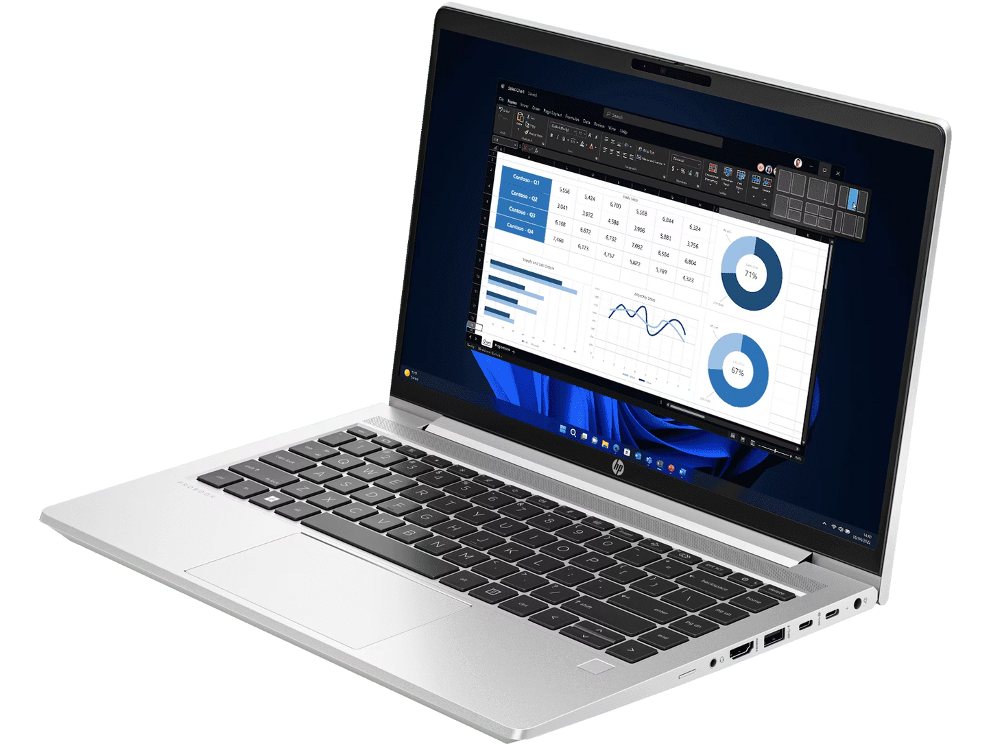 
HP ProBook 440 G10 (B83ZFAT) INTEL CORE 15-1334U,16GB,1TBSSD,FHD,720P HD CAMERA,USB-C,BACKLIT KEYBOARD,FPR,14"FHD,WIN 11 PRO,1 YEAR WARRANTY