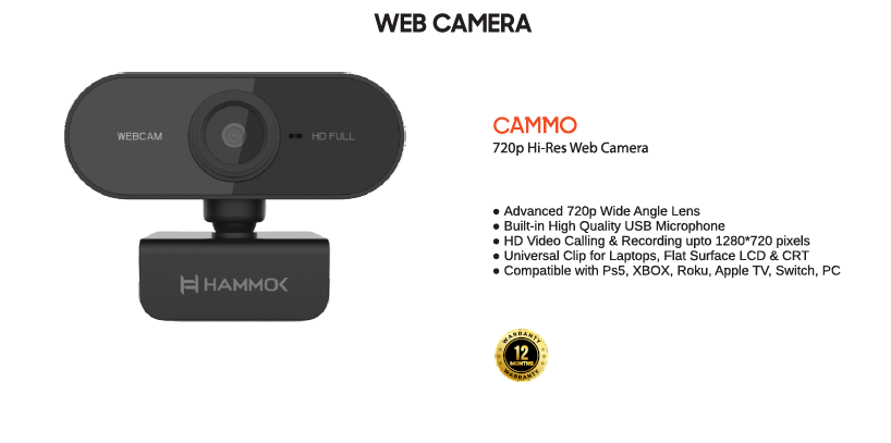 
Hammok CAMMO Webcam-720P