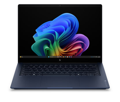 HP OmniBook X 14-fe0121QU - Snapdragon X Elite X1E-78-100 (up to 3.4 GHz, 12 cores) next gen AI PC, 16 GB LPDDR5x-8448 MT/s (onboard), 1TB SSD, Meteor silver