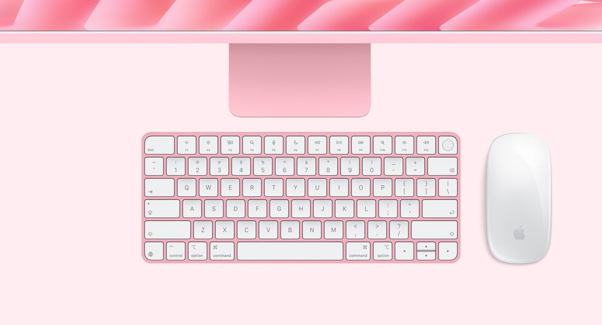 Apple iMac 24-inch M4 10-Core, 16GB RAM, 256GB SSD - Pink (MWV43HN/A)