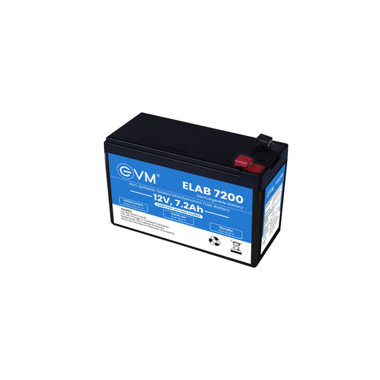 
EVM 12V/7.2 Ah Lead Acid Rechargeable Battery (ELAB 7200)