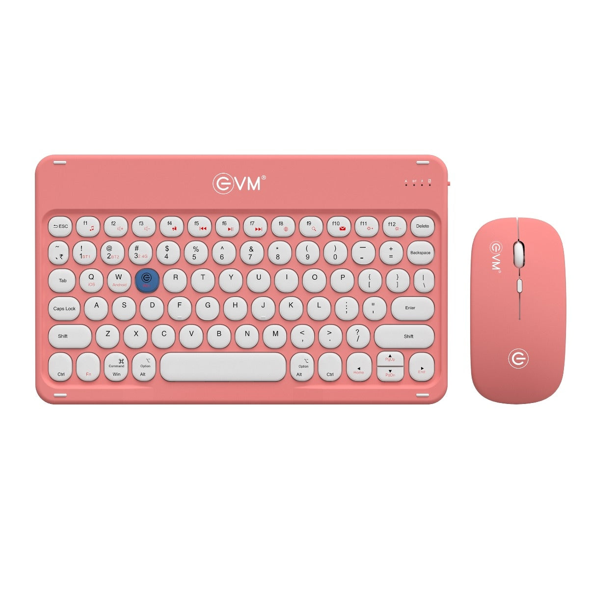 
EVM Rechargeable Wireless Keyboard And Mouse Combo Enarc EWLM-360 Peach