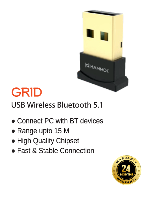 
Hammok Grid USB Bluetooth 5.1