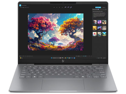 HP Omnibook 7 AI 14-fr0789TU - Intel Core Ultra 5 225H (14C) 13 NPU TOPs, 16GB 7467 LPDDR5 on-board, 1TB, Meteor Silver