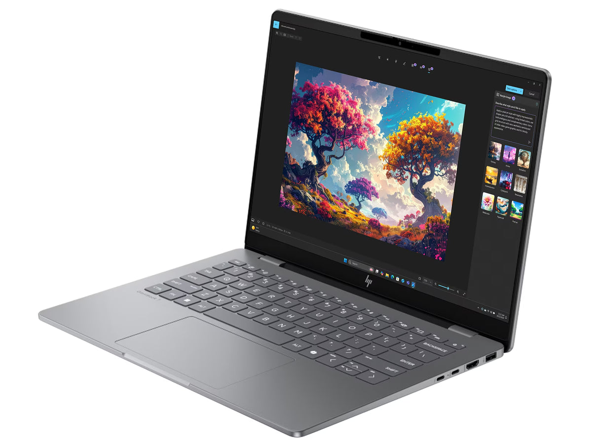 
HP Omnibook 7 AI 14-fr0116TU - Intel Core Ultra 7 255H (16C) 13 NPU TOPs, 32GB 7467 LPDDR5 on-board, 1TB, Meteor Silver