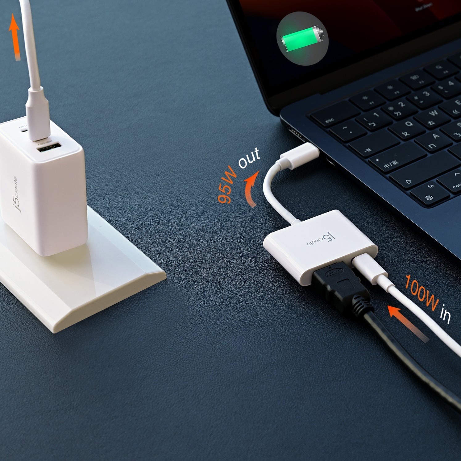 
j5create USB-C® to 4K HDMI™ Adapter with Power Delivery (JCA152)