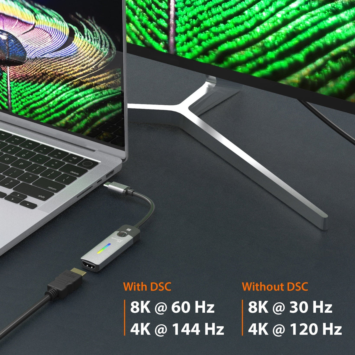 
j5create USB-C® to HDMI™ 2.1 8K Adapter (JCA157)