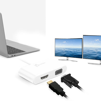 j5create USB-C™ to VGA & HDMI™ Adapter (JCA174)