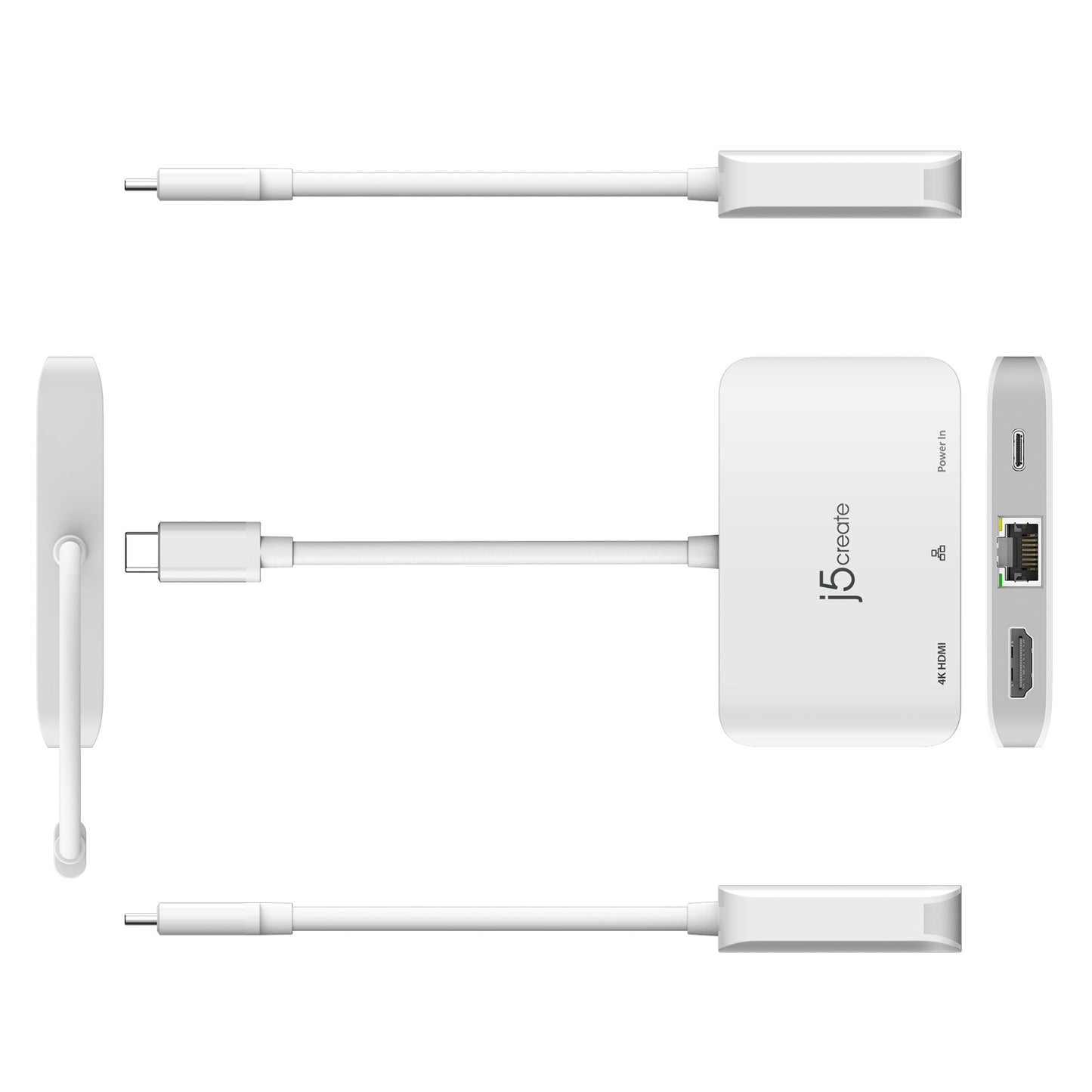
j5create USB-C® to 4K HDMI™ Ethernet Adapter (JCA351)