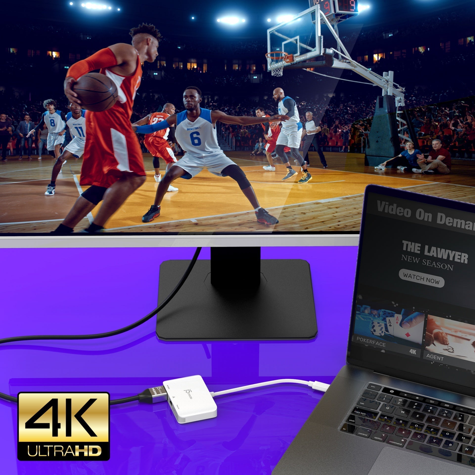 
j5create USB-C® to 4K HDMI™ Ethernet Adapter (JCA351)