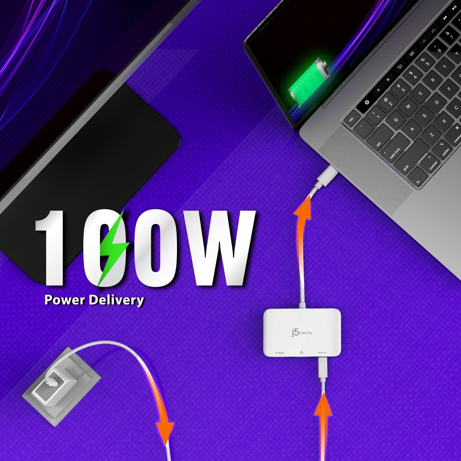 
j5create USB-C® to 4K HDMI™ Ethernet Adapter (JCA351)