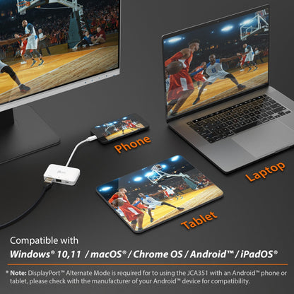 j5create USB-C® to 4K HDMI™ Ethernet Adapter (JCA351)