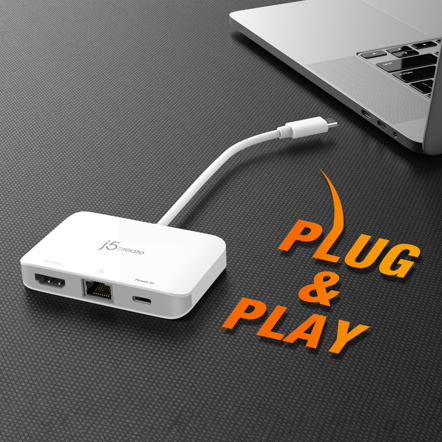 
j5create USB-C® to 4K HDMI™ Ethernet Adapter (JCA351)