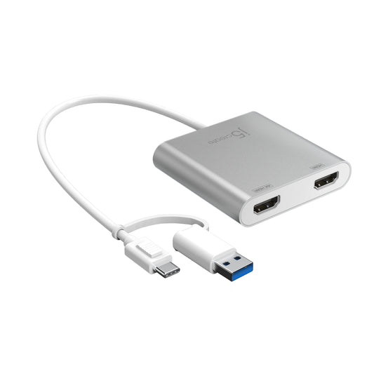
j5create USB-C® to Dual HDMI™ Multi-Monitor Adapter (JCA365)