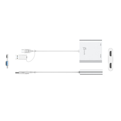 j5create USB-C® to Dual HDMI™ Multi-Monitor Adapter (JCA365)