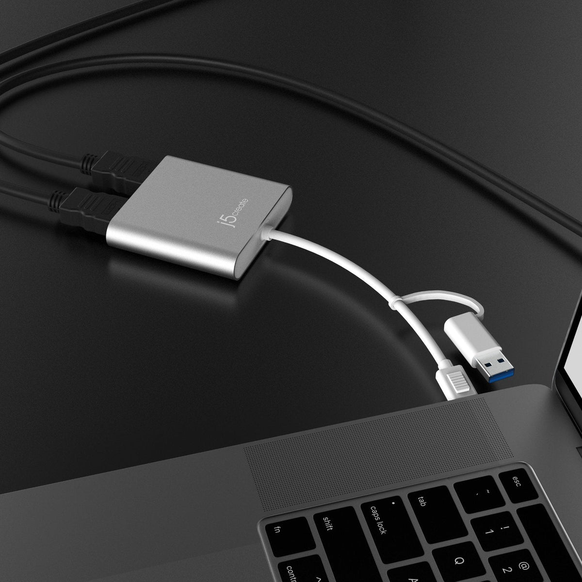
j5create USB-C® to Dual HDMI™ Multi-Monitor Adapter (JCA365)