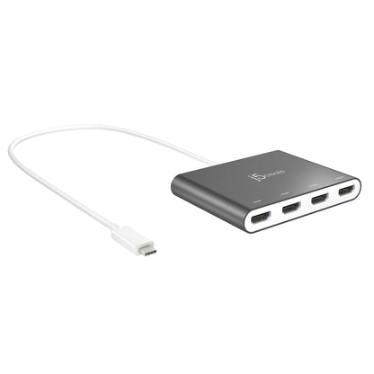 j5create USB-C™ to 4-Port HDMI™ Multi-Monitor Adapter (JCA366)