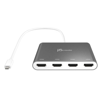 j5create USB-C™ to 4-Port HDMI™ Multi-Monitor Adapter (JCA366)