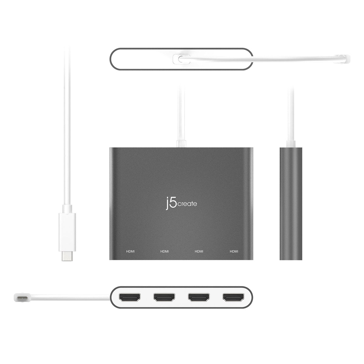 
j5create USB-C™ to 4-Port HDMI™ Multi-Monitor Adapter (JCA366)