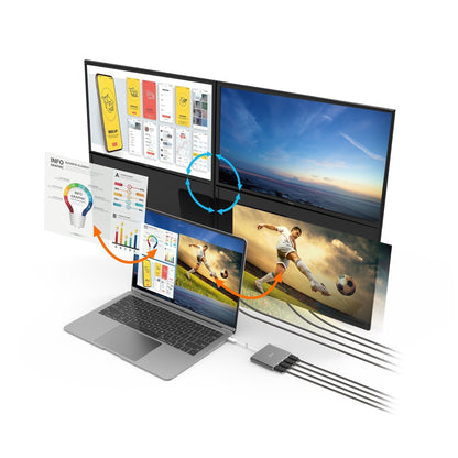 j5create USB-C™ to 4-Port HDMI™ Multi-Monitor Adapter (JCA366)