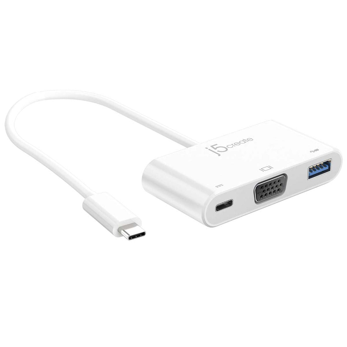 
j5create USB-C® to VGA & USB™ 3.0 with Power Delivery (JCA378)