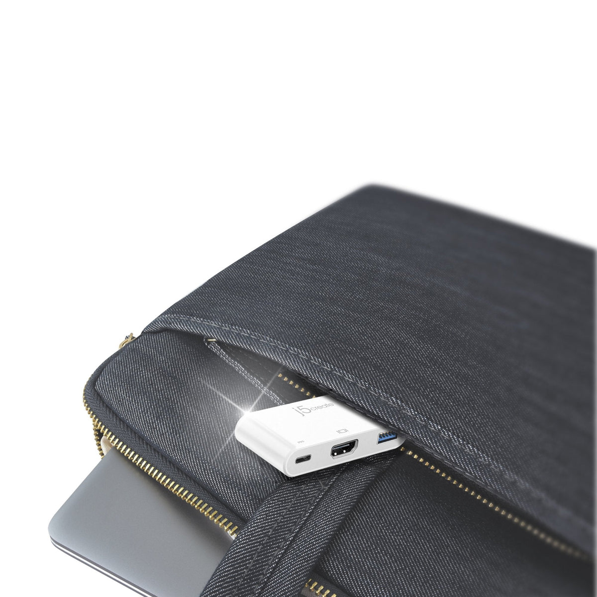 
j5create USB-C® to HDMI™ &amp; USB™ 3.0 with Power Delivery (JCA379)
