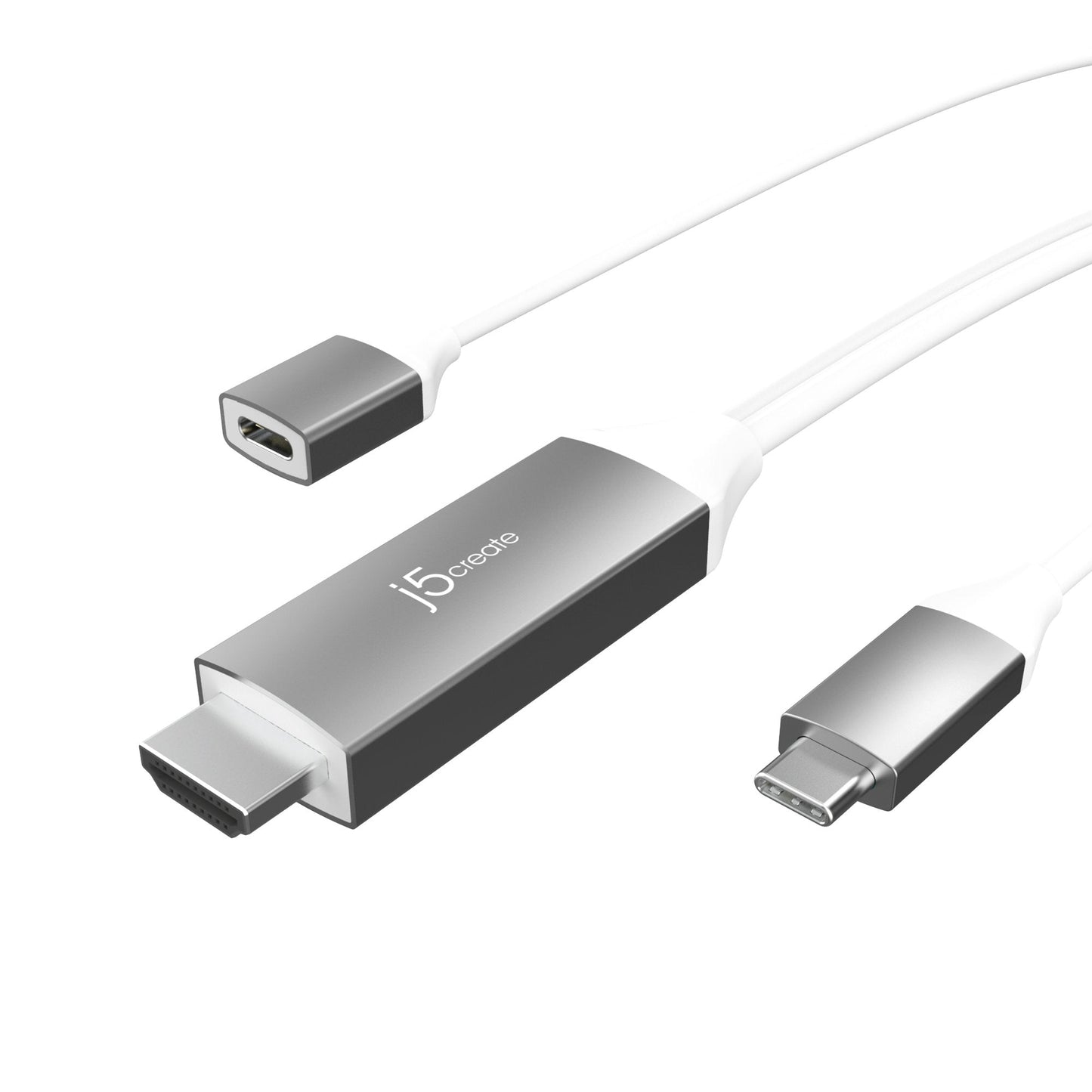 
j5create USB-C® to 4K HDMI™ Cable With PD100W Pass-Through (JCC155G)